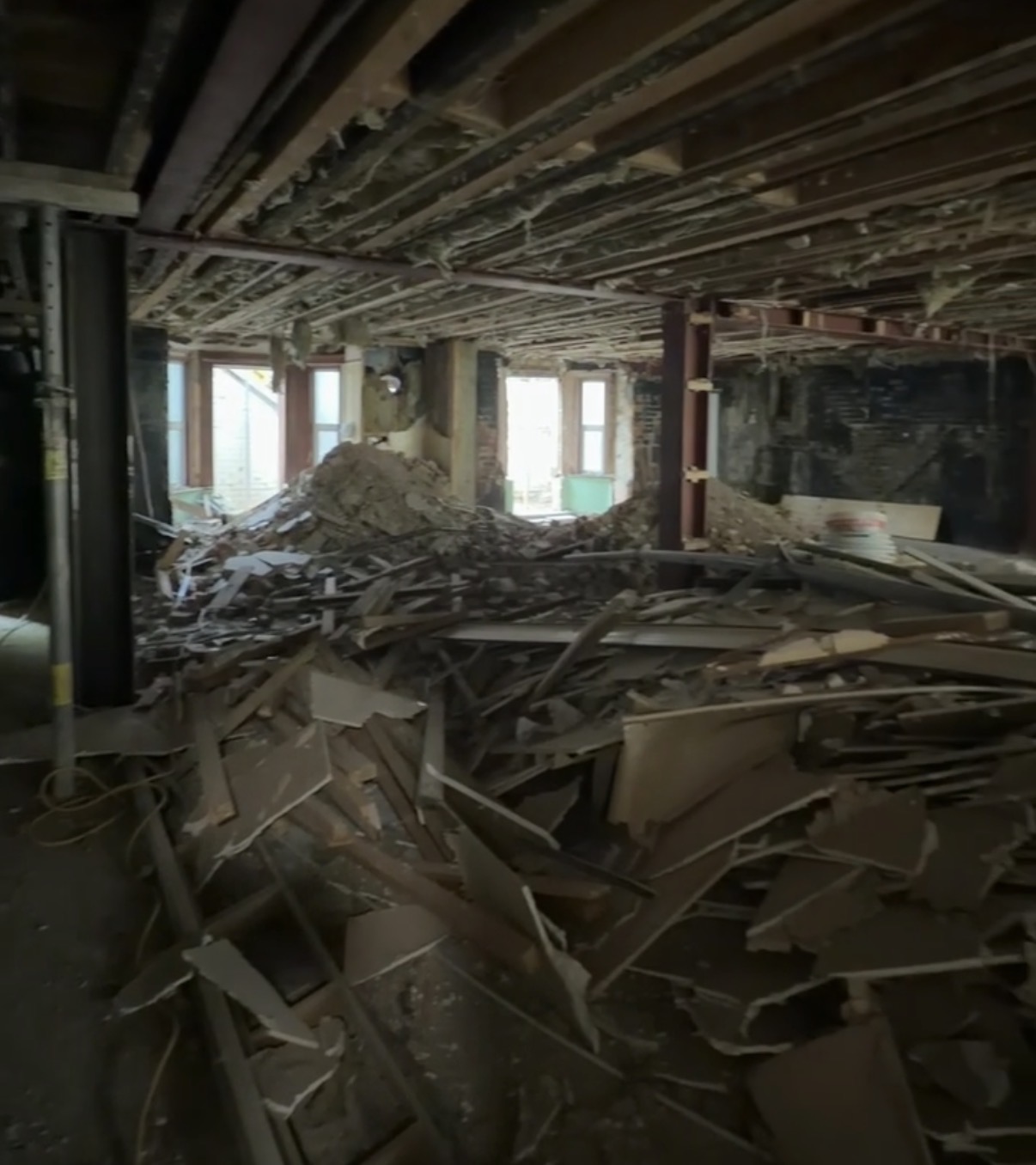 Phase 2 commencement — interior strip-out underway, April 2026